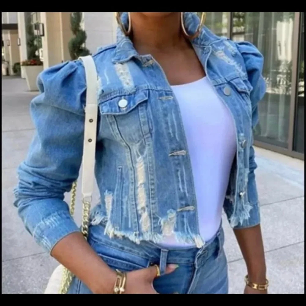 Spring Jean Jacket - Picture 1 of 2